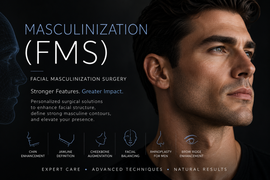 Facial masculinization surgery in Monterrey, Mexico - custom implant results